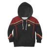 Picard Flag Officer Starfleet Uniform Circa Cosplay Kid Hoodie Sweatshirt T-Shirt