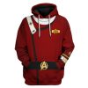 The Star Trek Admiral Pike Costume Fleece Hoodie Sweatshirt T-Shirt Sweatpants Apparel