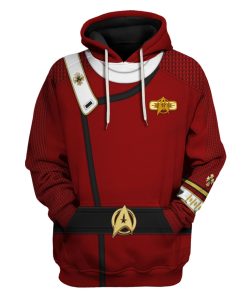 The Star Trek Admiral Pike Costume Fleece Hoodie Sweatshirt T-Shirt Sweatpants Apparel