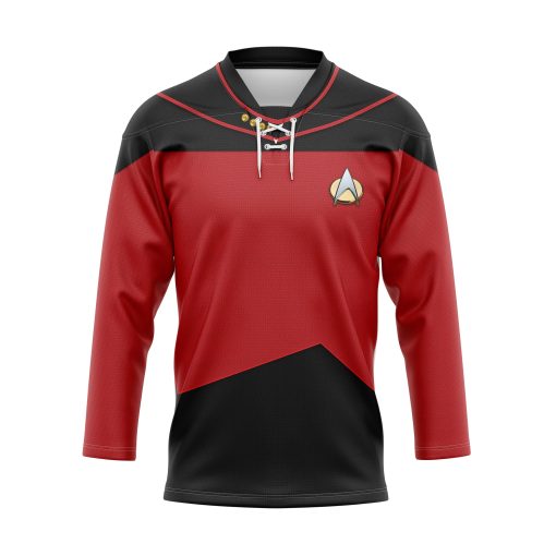 Picard The Next Generation Red Costume Hockey Jersey Sweatpants