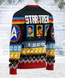 Live Long And Prosper Character Squares Christmas Sweater