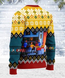 The Original Series Retro Character Squares Christmas Sweater