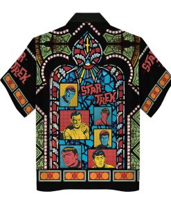 The Original Series Retro Character Squares Stained Glass Hawaiian Shirt T-Shirt