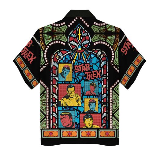 The Original Series Retro Character Squares Stained Glass Hawaiian Shirt T-Shirt