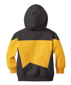 The Next Generation Yellow Uniform Costume Cosplay Kid Hoodie Sweatshirt T-Shirt