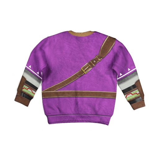 Link Zora Tunic Purple Costume Kid Tops Hoodie Sweatshirt T-Shirt