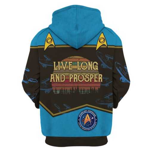 Live Long And Prosper Sunset Retro Vintage Hoodie Sweatshirt T-shirt Apparel