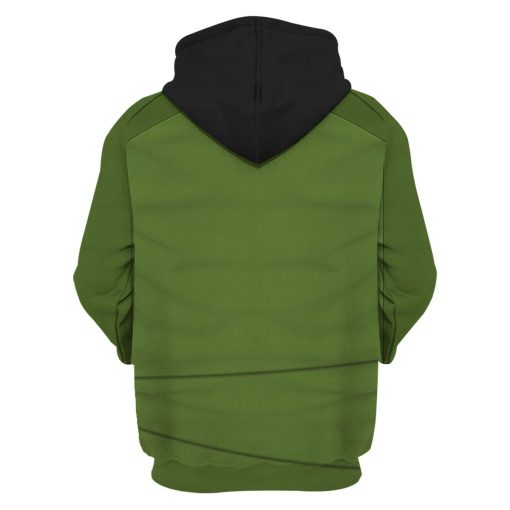 Warhomie Captain Pike Green Costume Hoodie Sweatshirt T-Shirt Sweatpants