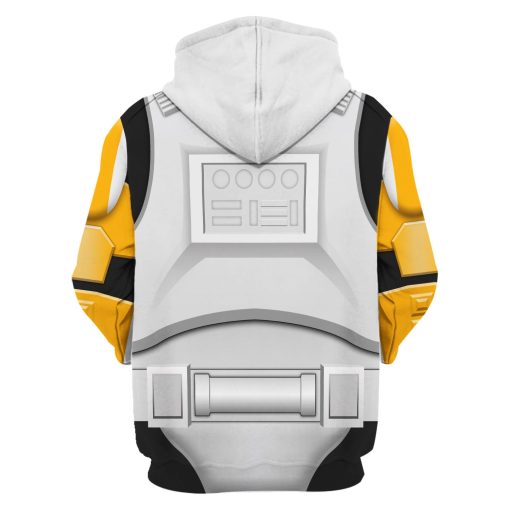 Warhomie Clone Trooper Commander Costume Hoodie Sweatshirt T-Shirt Sweatpants