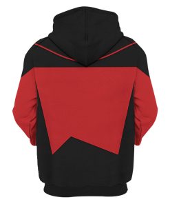 Picard The Next Generation Red Costume Hoodie Sweatshirt T-Shirt Sweatpants Apparel