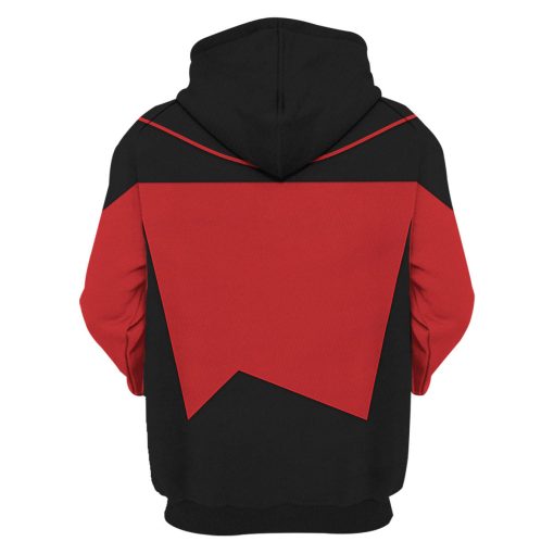 Picard The Next Generation Red Costume Hoodie Sweatshirt T-Shirt Sweatpants Apparel