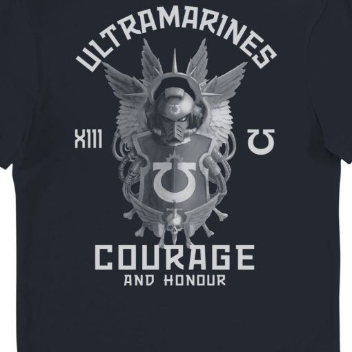 Warhomie Ultramarines Courage And Honour Adults T-Shirt