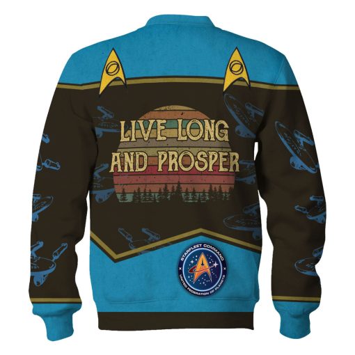 Live Long And Prosper Sunset Retro Vintage Hoodie Sweatshirt T-shirt Apparel