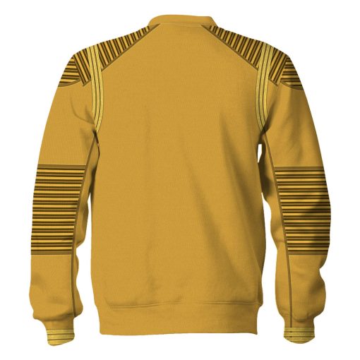 DIS Enterprise Uniform Command Captain Gold Hoodie Sweatshirt T-Shirt Sweatpants Apparel