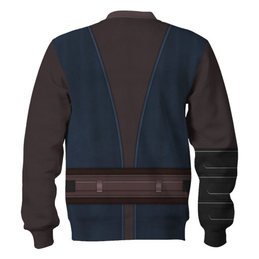 Warhomie Anakin Skywalker's Jedi Robes Costume Hoodie Sweatshirt T-Shirt Sweatpants