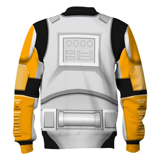 Warhomie Clone Trooper Commander Costume Hoodie Sweatshirt T-Shirt Sweatpants