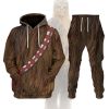 Warhomie Chewbacca Costume Hoodie Sweatshirt T-Shirt