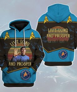 Live Long And Prosper Sunset Retro Vintage Hoodie Sweatshirt T-shirt Apparel