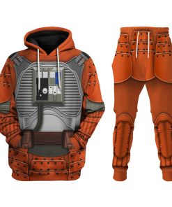 Warhomie Rebel Pilot Samurai Costume Hoodie Sweatshirt T-Shirt Sweatpants