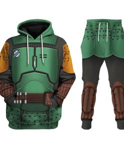 Warhomie The Book of Boba Fett Samurai Costume Hoodie Sweatshirt T-Shirt Sweatpants