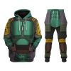 Warhomie Boba Fet Samurai Costume Hoodie Sweatshirt T-Shirt Sweatpants