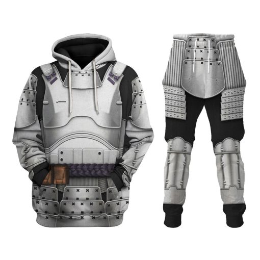 Warhomie Captain Phasma Samurai Costume Hoodie Sweatshirt T-Shirt Sweatpants