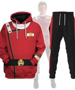 Admiral James T. Kirk Costume Officer Hoodie Sweatshirt T-Shirt Sweatpants Apparel