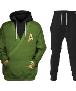 Warhomie Captain Pike Green Costume Hoodie Sweatshirt T-Shirt Sweatpants