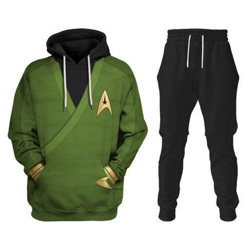 Warhomie Captain Pike Green Costume Hoodie Sweatshirt T-Shirt Sweatpants