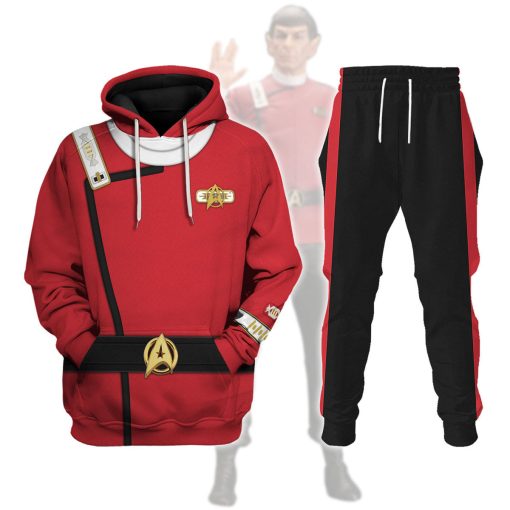 Captain Spock Costume Officer Hoodie Sweatshirt T-Shirt Sweatpants Apparel