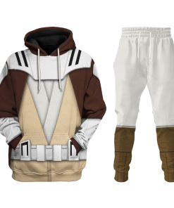 Warhomie Mace Windu's Jedi Robes Costume Hoodie Sweatshirt T-Shirt Sweatpants