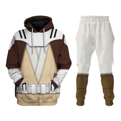 Warhomie Mace Windu's Jedi Robes Costume Hoodie Sweatshirt T-Shirt Sweatpants