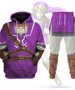 Purple Link Attire Unisex Hoodie Sweatshirt T-shirt Sweatpants Cosplay