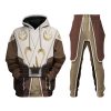 Warhomie Jedi Temple Guard Costume Hoodie Sweatshirt T-Shirt Sweatpants