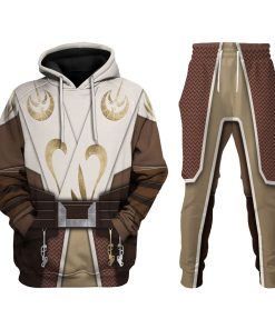 Warhomie Jedi Temple Guard Costume Hoodie Sweatshirt T-Shirt Sweatpants