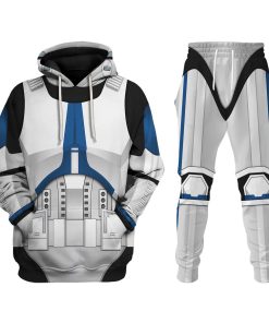 Warhomie 501st Clone Trooper Costume Hoodie Sweatshirt T-Shirt Sweatpants