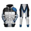 Warhomie Captain Rex Costume Hoodie Sweatshirt T-Shirt Sweatpants