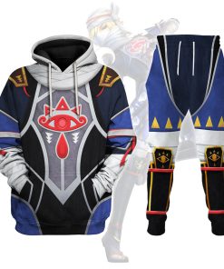 Sheik Zelda Attire Unisex Hoodie Sweatshirt T-shirt Sweatpants Cosplay