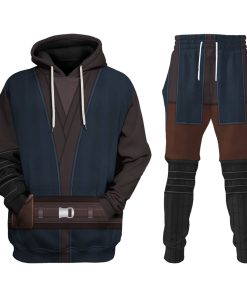 Warhomie Anakin Skywalker's Jedi Robes Costume Hoodie Sweatshirt T-Shirt Sweatpants