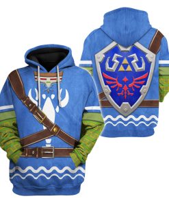 Hero's Clothes - Wind Waker Attire Shield Unisex Hoodie Sweatshirt T-shirt Sweatpants Cosplay