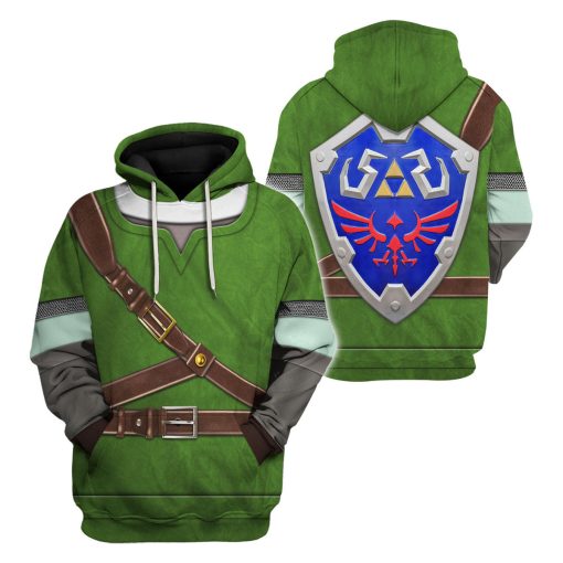 Knights of Skyloft Green Shield Unisex Hoodie Sweatshirt T-shirt Sweatpants Cosplay