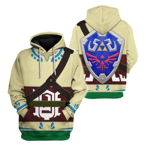 Skyloft Uniform - Skyward Sword Link Attire Shield Unisex Hoodie Sweatshirt T-shirt Sweatpants Cosplay