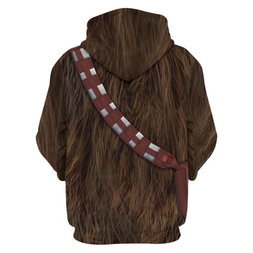 Warhomie Chewbacca Costume Hoodie Sweatshirt T-Shirt