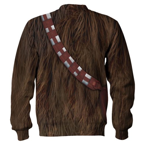 Warhomie Chewbacca Costume Hoodie Sweatshirt T-Shirt