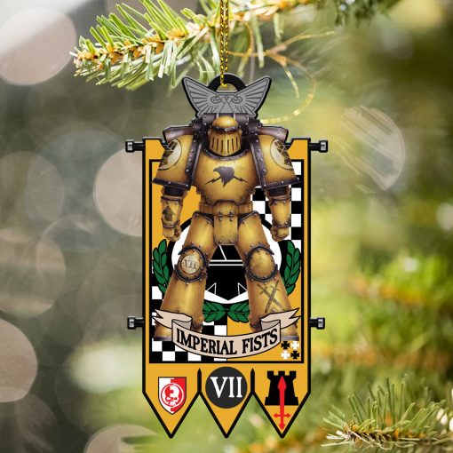 Warhomie 40K IMPERIAL FISTS Ornament Christmas