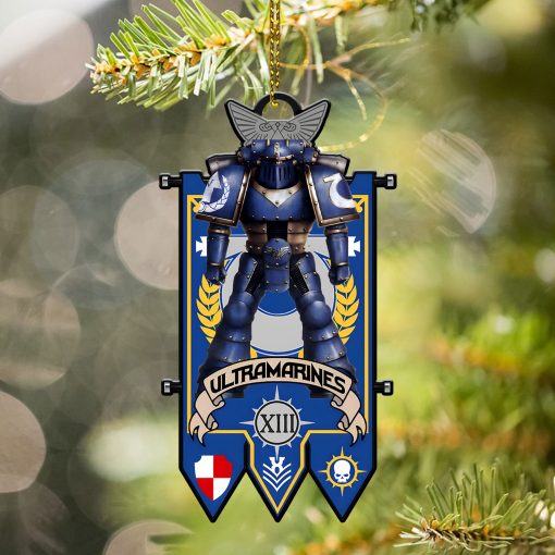 Warhomie 40K ULTRAMARINES IMPERIAL Ornament Christmas